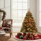 Green RGB Pre-Lit PVC PE Christmas Tree with Pine Cones and App Control